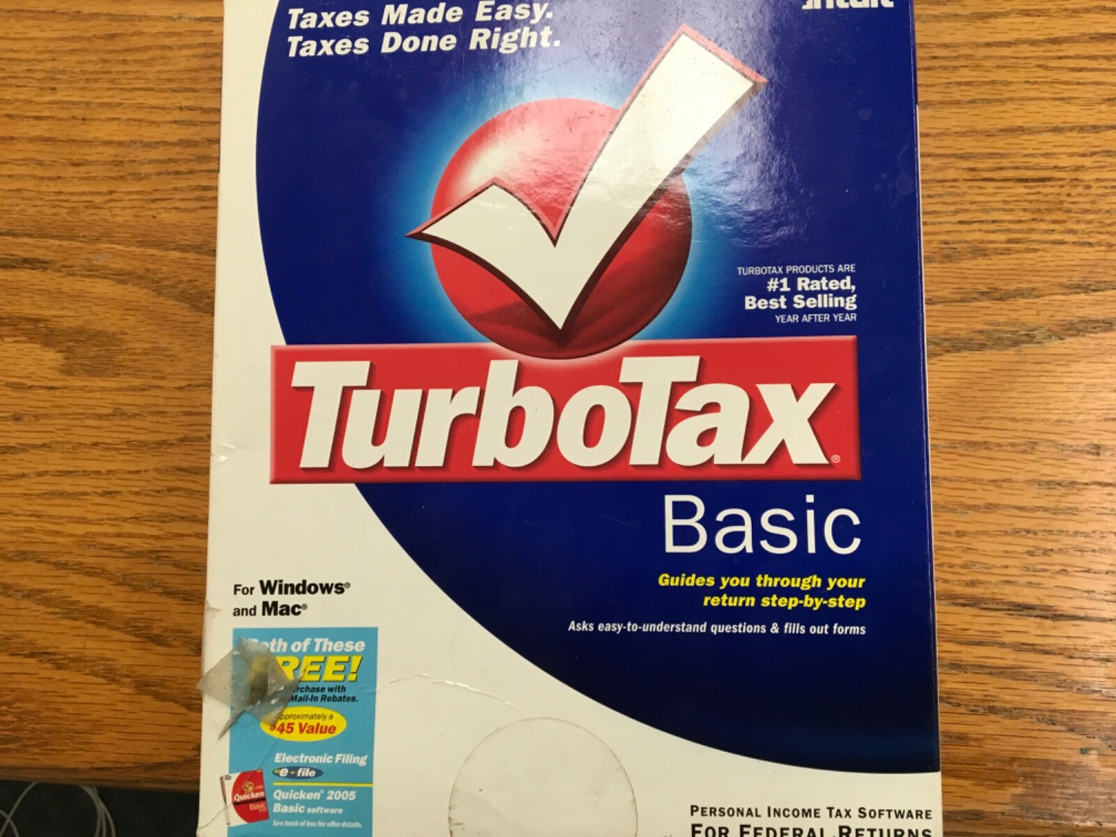 TURBOTAX BASIC COMPLETE FEDERAL CD TURBO TAX 2004