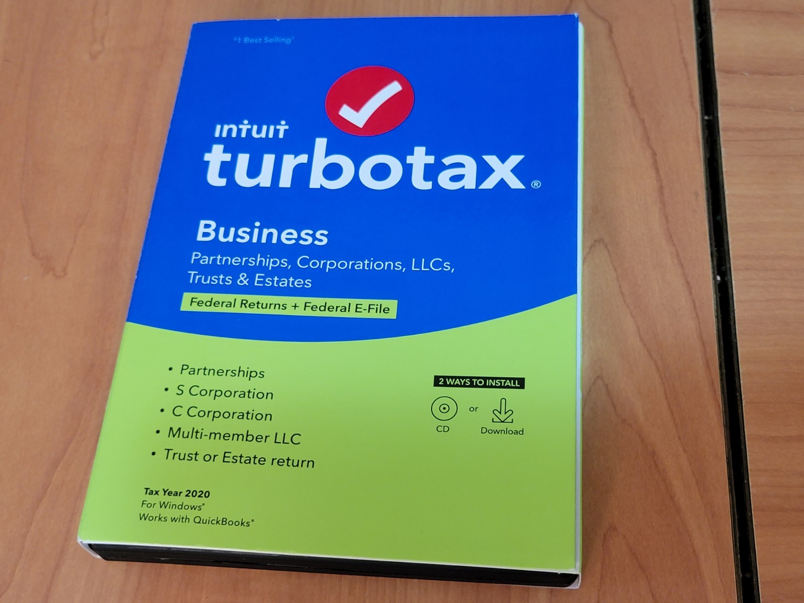 LOOK *New* 2020 TURBOTAX BUSINESS CD for CORPORATION ESTATE TRUST PARTNERSHIP