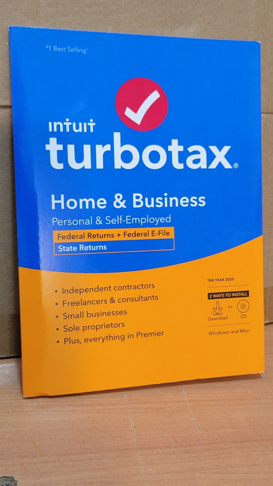 LOOK *Retail* ✅Genuine ✅ 2022 TURBOTAX HOME & BUSINESS Plus STATE CD TURBO TAX