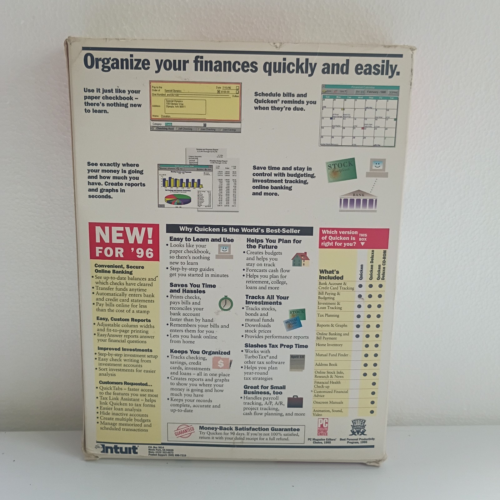 Quicken Financial Software Version 5 For Windows 95 & 3.1 Vtg Computer Disk