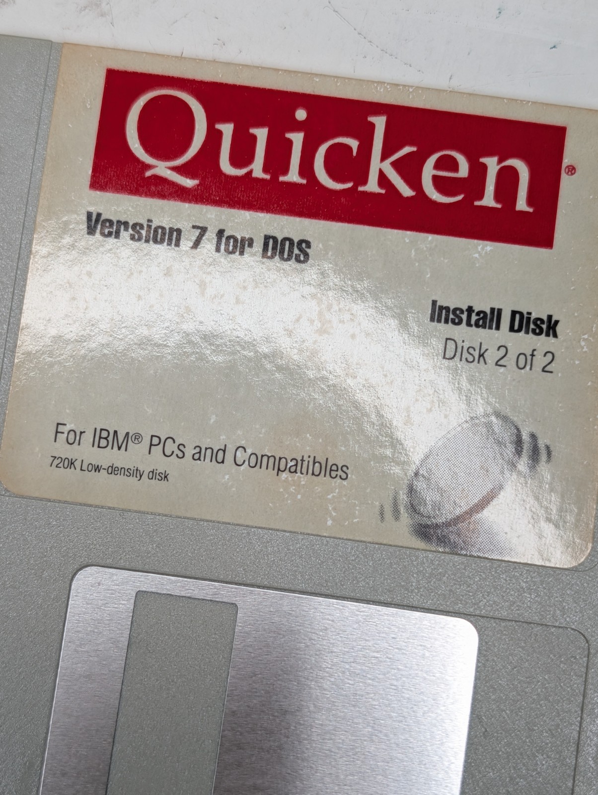 Quicken for DOS Version 7 Install Disks 3.5″ Floppy Disks Vintage