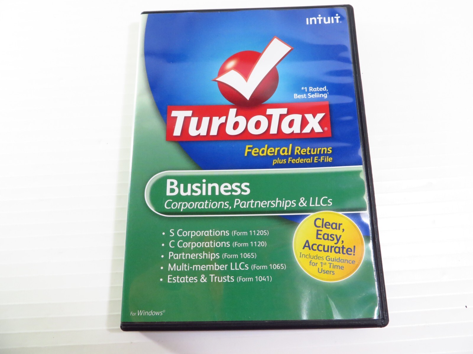 TURBOTAX BUSINESS 2010 CD for CORPORATION ESTATE TRUST TURBO TAX, Retail Pack