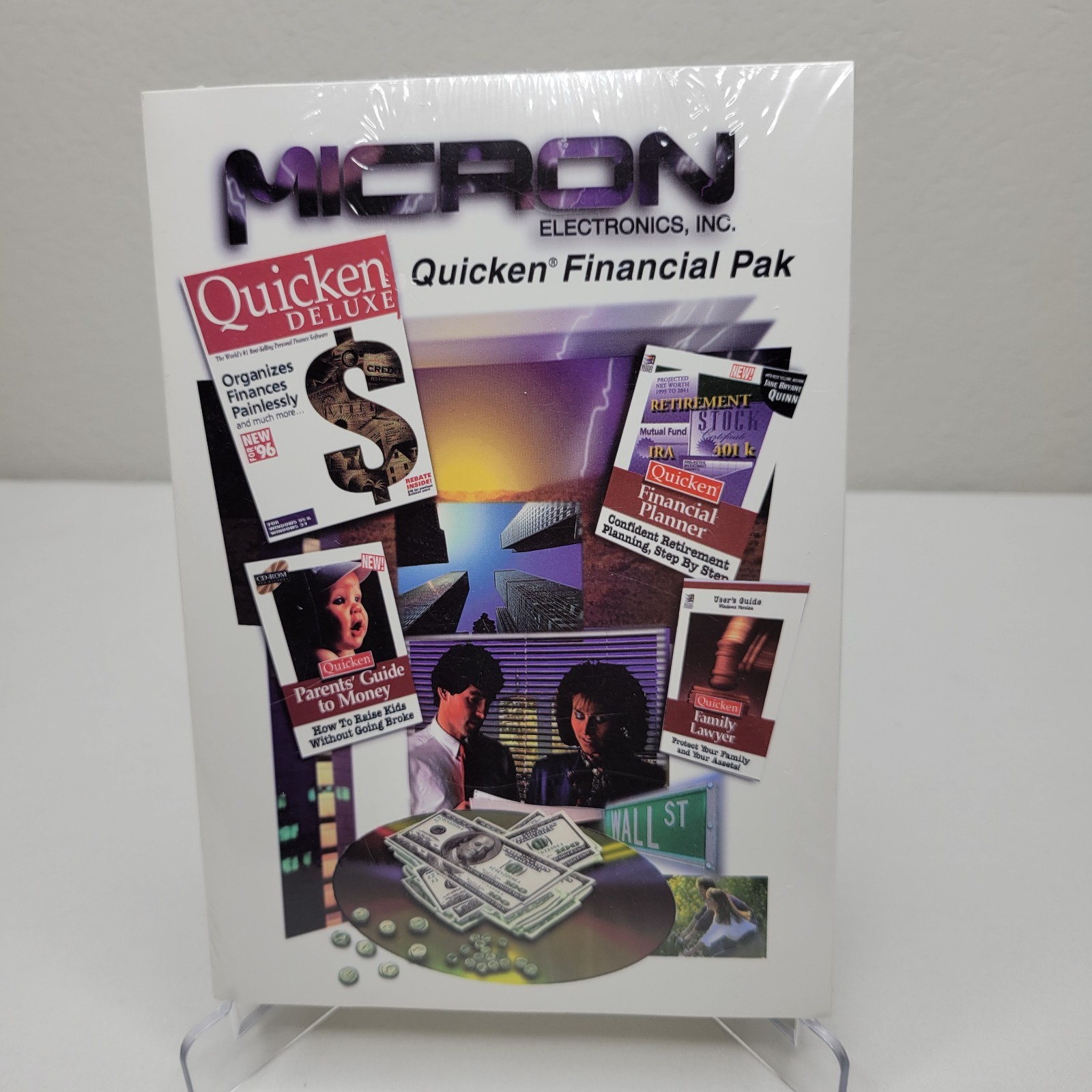 Micron Electronics, Inc. Quicken Financial Pak NEW SEALED MICROSOFT