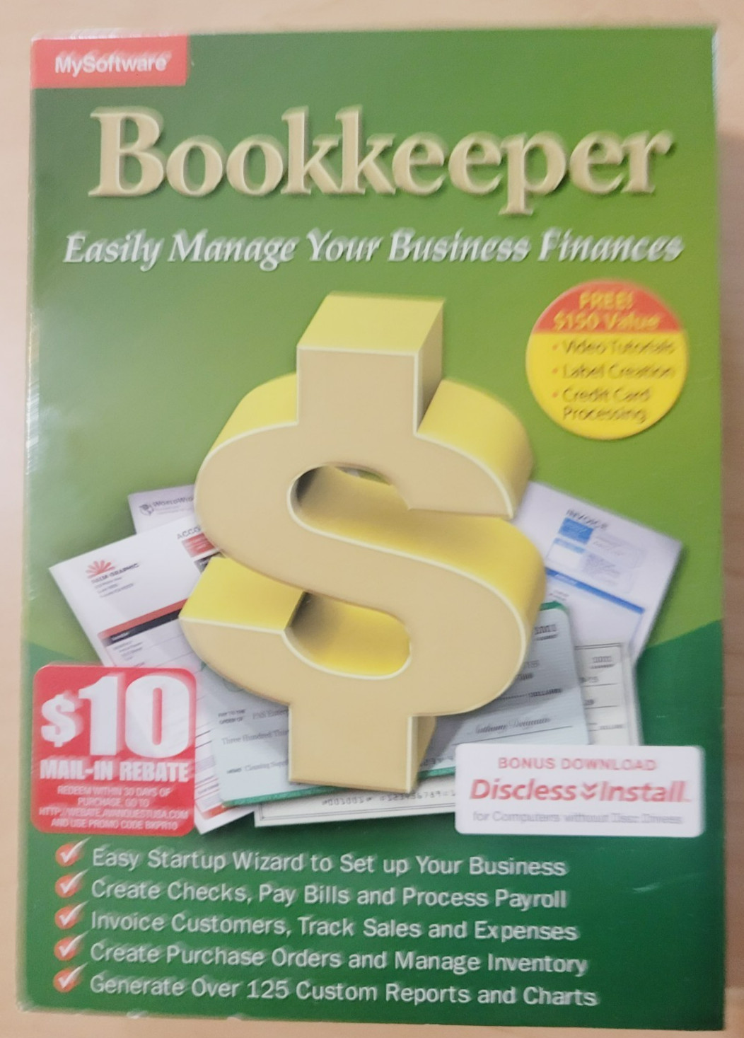 MySoftware Bookkeeper Business Finances Manager Accounting Software 2001 – 2019