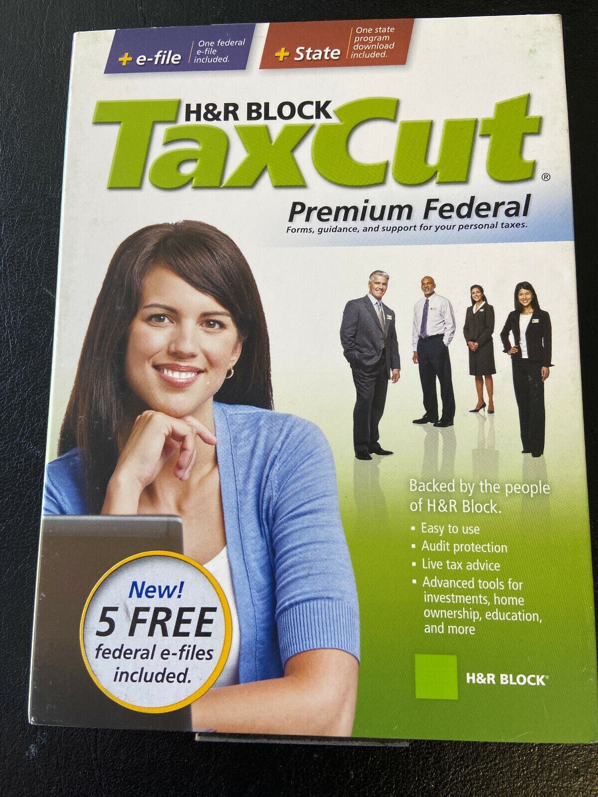 TaxCut Premium federal e file + 1 state NEW For year 2008
