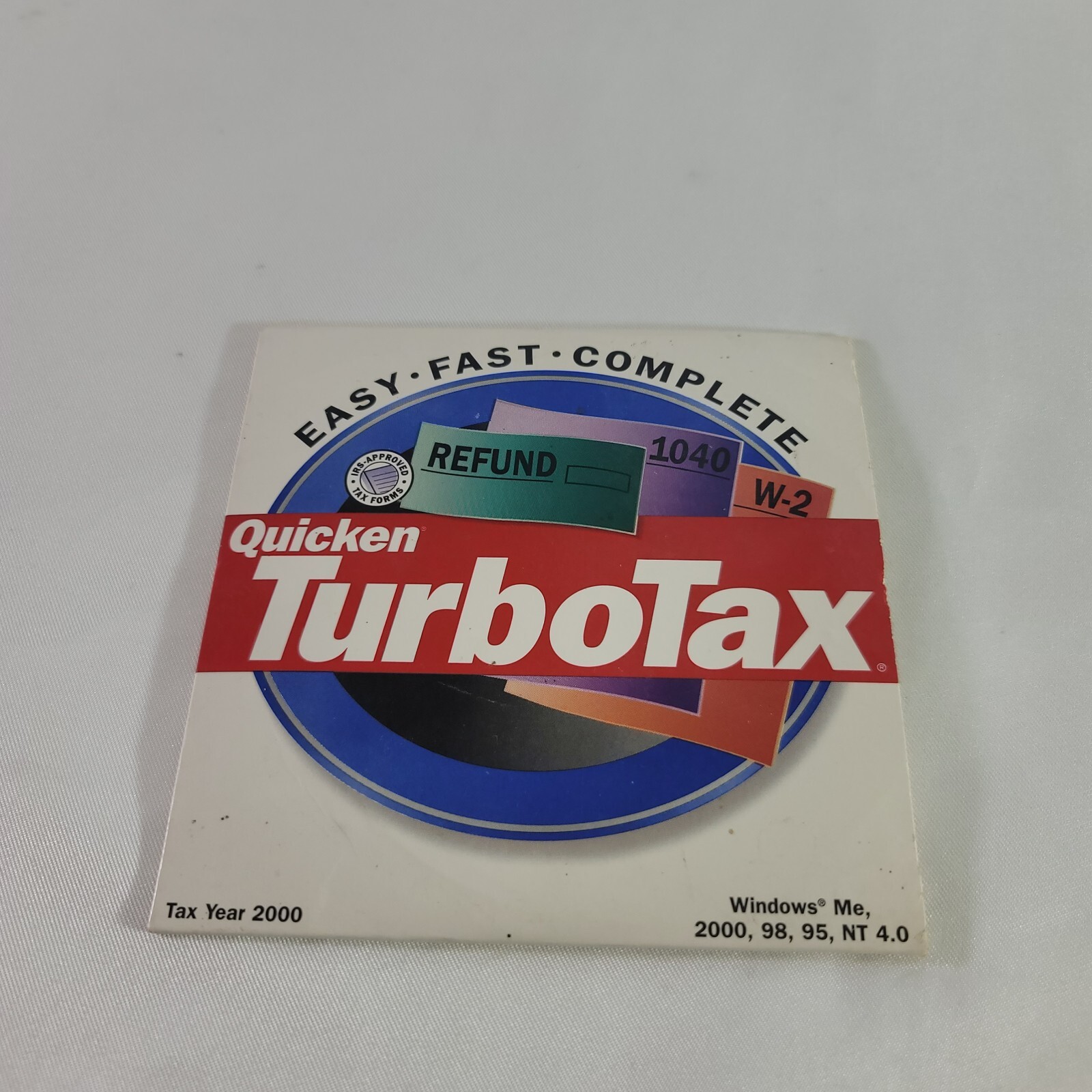 Quicken TurboTax Tax Year 2000 Software CD Windows 2000 98 95 NT 4.0 DISC ONLY