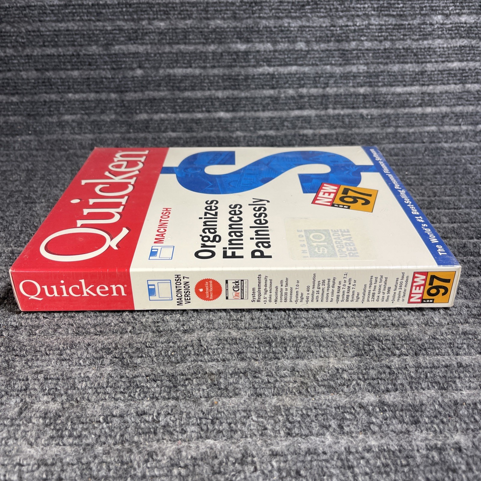 Vintage Quicken 97 Personal Financing Accounting Software Macintosh 3.5″ Sealed