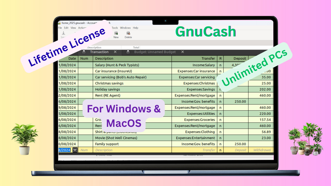 Personal Finance Software 2026 Windows/MacOS Manage Money Budget Reports USB