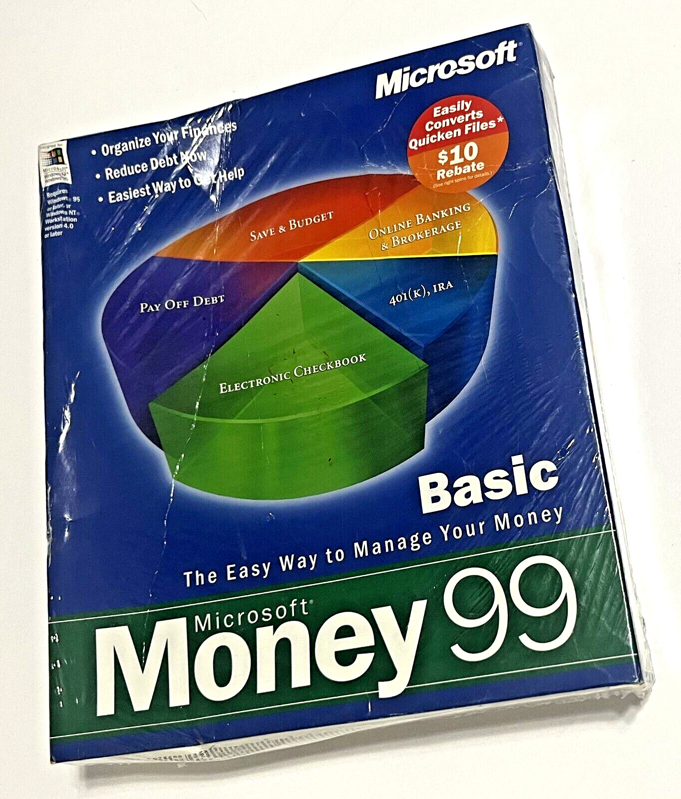 MICROSOFT Vintage Money 99 Basic for Windows Original Retail CD NEW SEALED