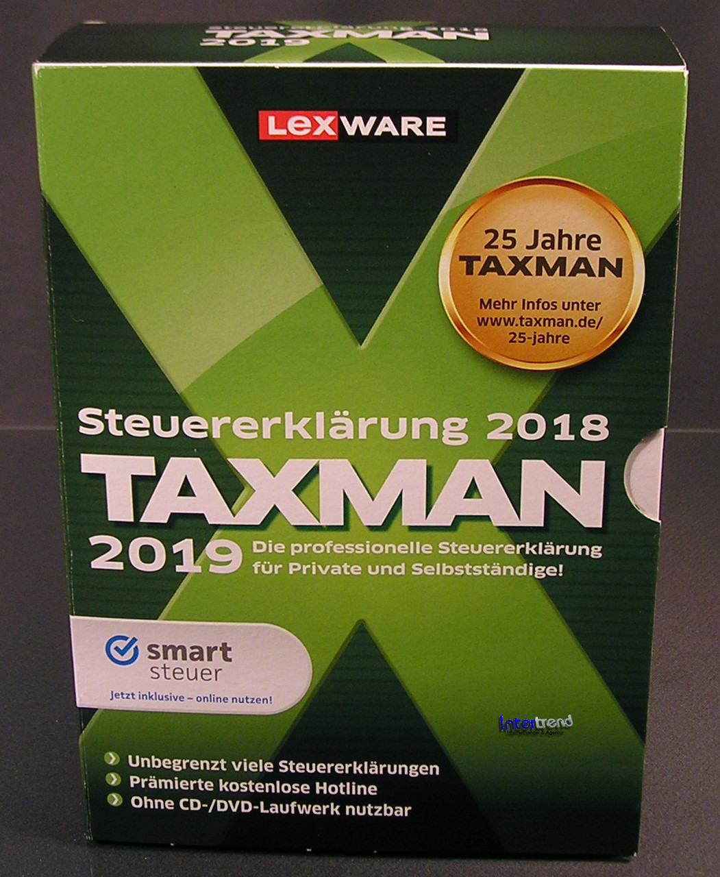 Lexware Taxman 2019 Vollversion Box + DVD Steuerjahr 2018 + Steuerhandbuch NEU