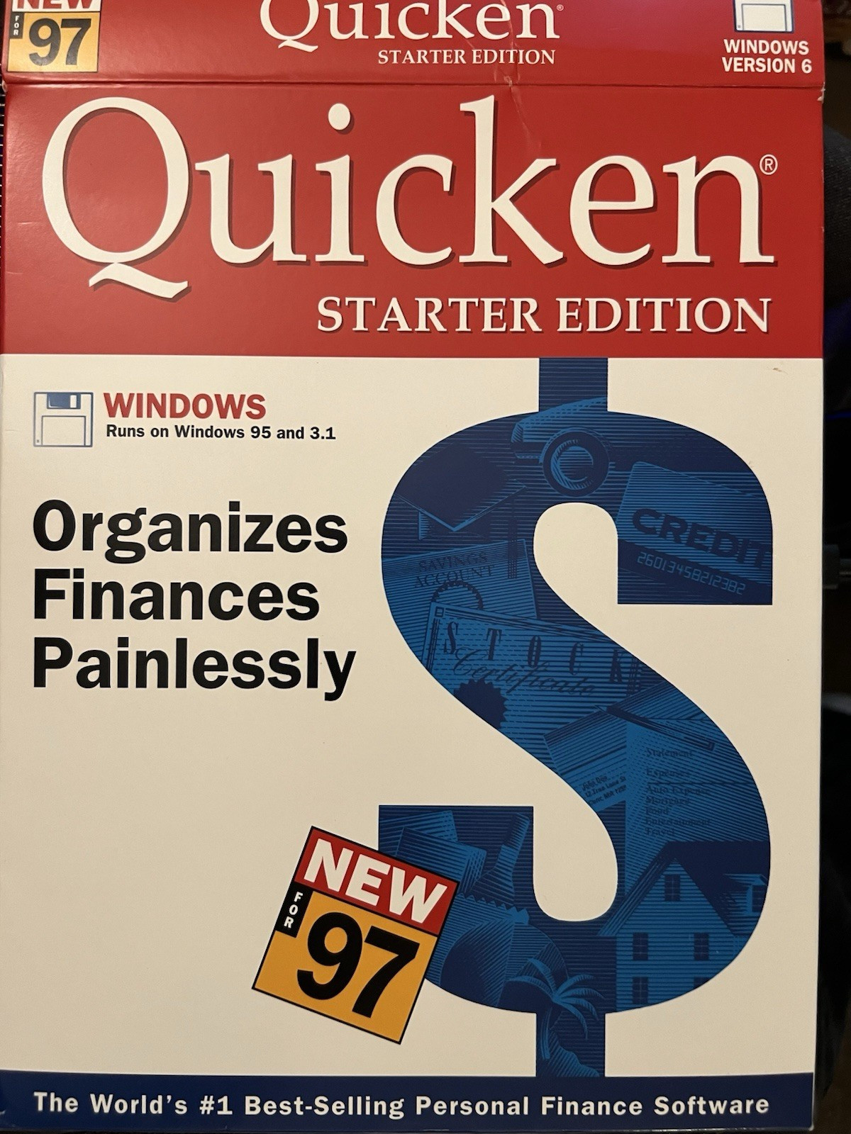 Intuit Quicken Starter Edition for Windows 95 & 3.1 Complete w/Disks and Manual