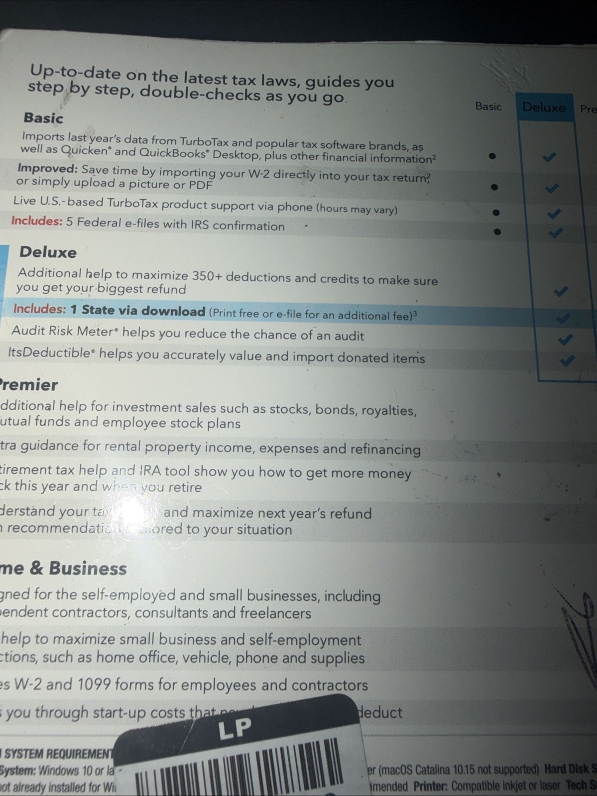 TurboTax Deluxe CD Tax Preparation Software 2022 Federal + State New