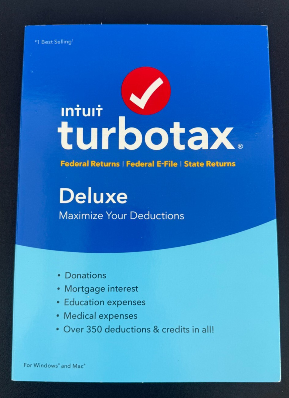 Turbotax 2016 Deluxe Federal + State Returns & Federal E-File for Windows & MAC