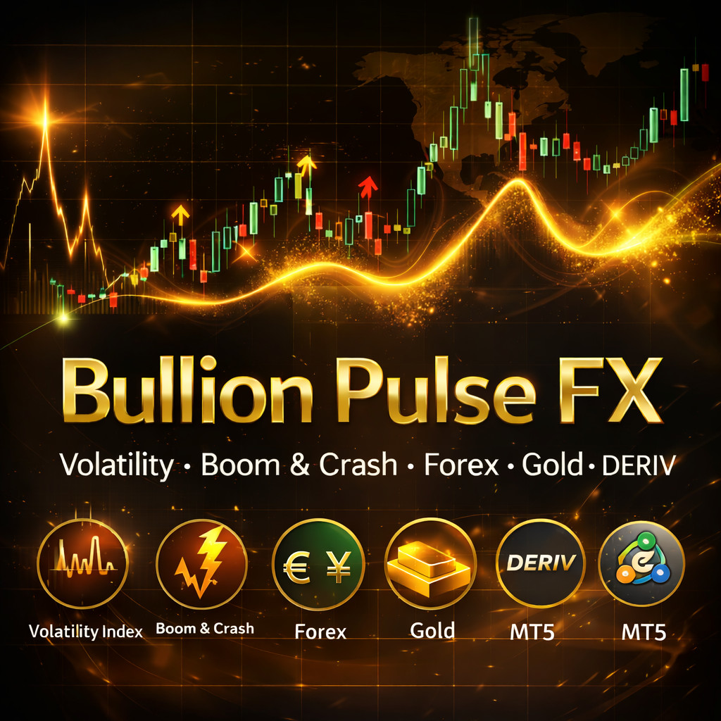 🚀 Bullion Pulse FX – MT5 Trading System for VIX, Boom & Crash, Forex, Gold