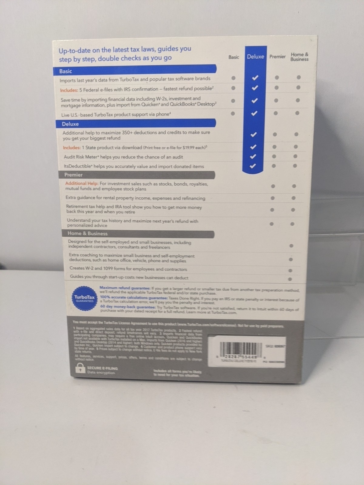 (Lot 6) 2018 TurboTax Deluxe Federal & STATE Turbo Tax SEALED CD DVD Windows/Mac
