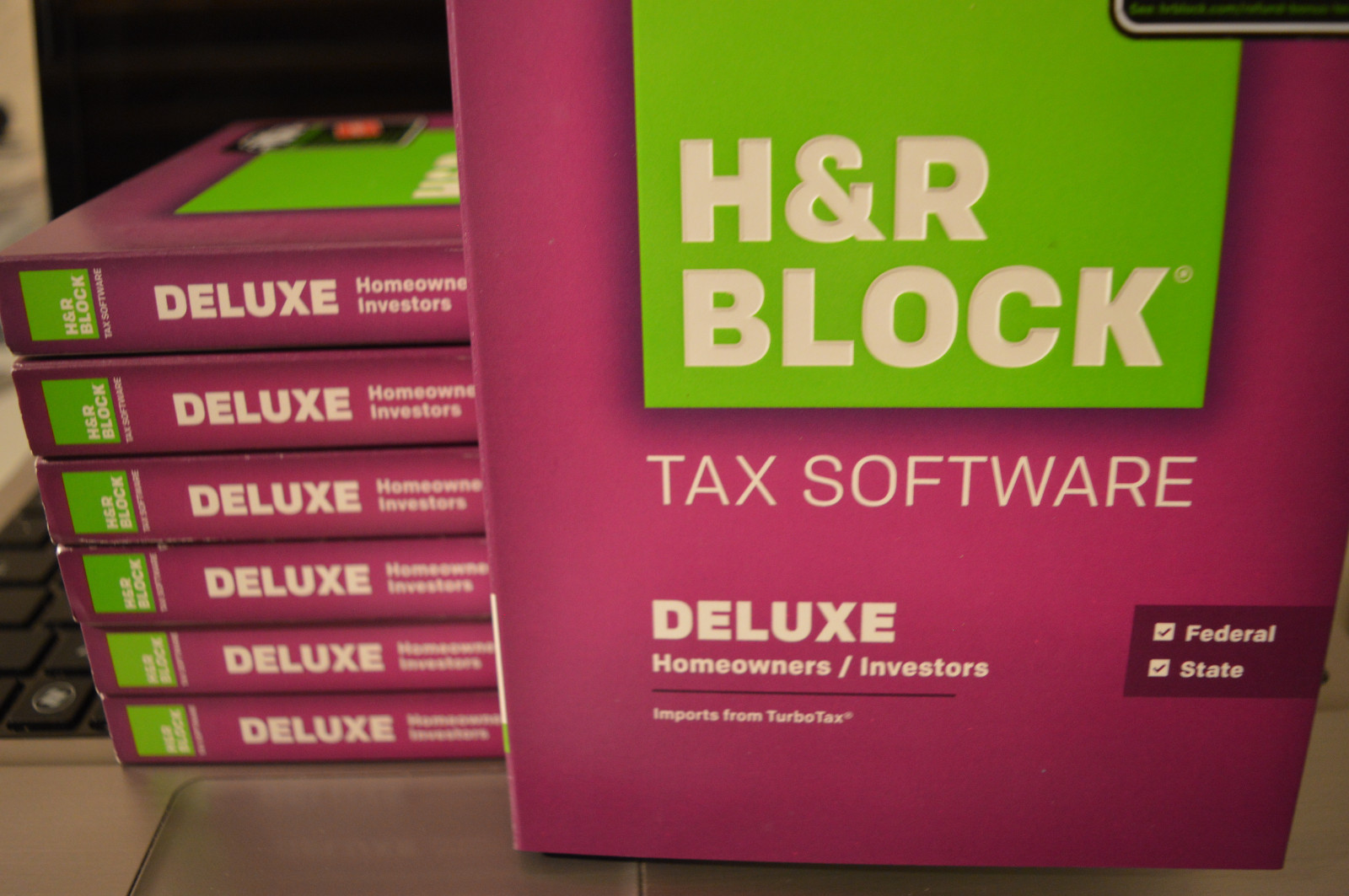 2015 TaxCut DELUXE Federal & State turbo H&R Block Tax Cut New CD sealed in Box!
