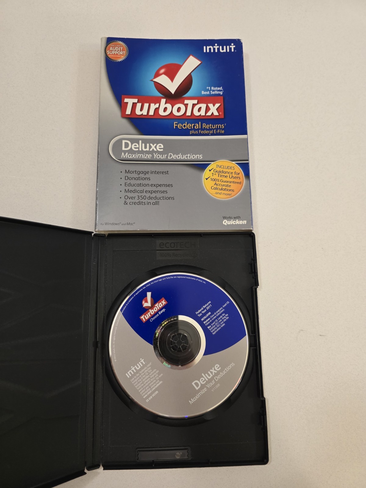 2011 TurboTax Deluxe Federal + Efile-Used
