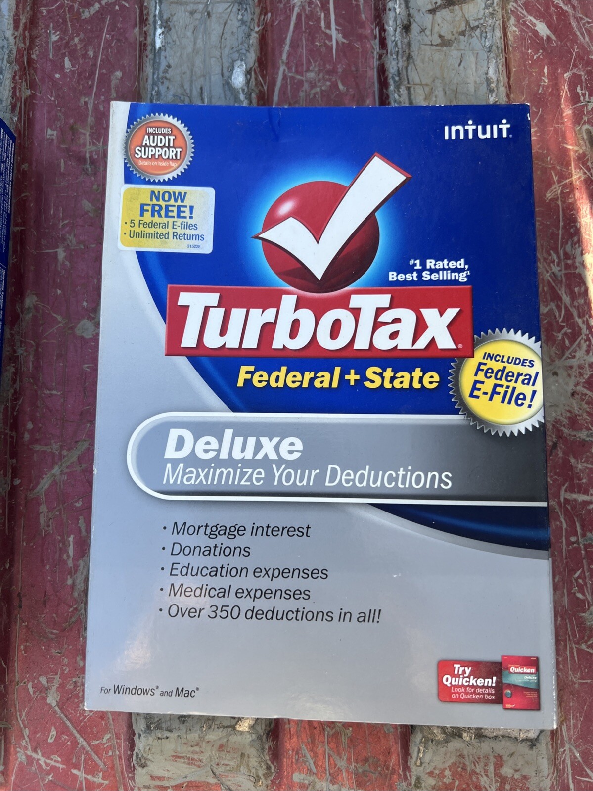 Lot 3 Turbo Tax Deluxe: 2006 + 2008 + 2011 All Federal + State VG Cnd Fst Ship