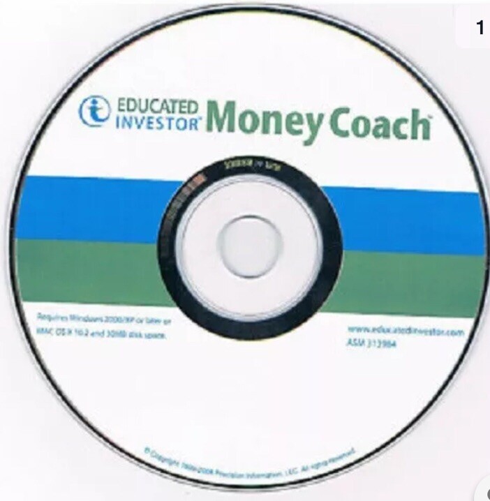 MONEY COACH BY EDUCATED INVESTOR SOFTWARE CD