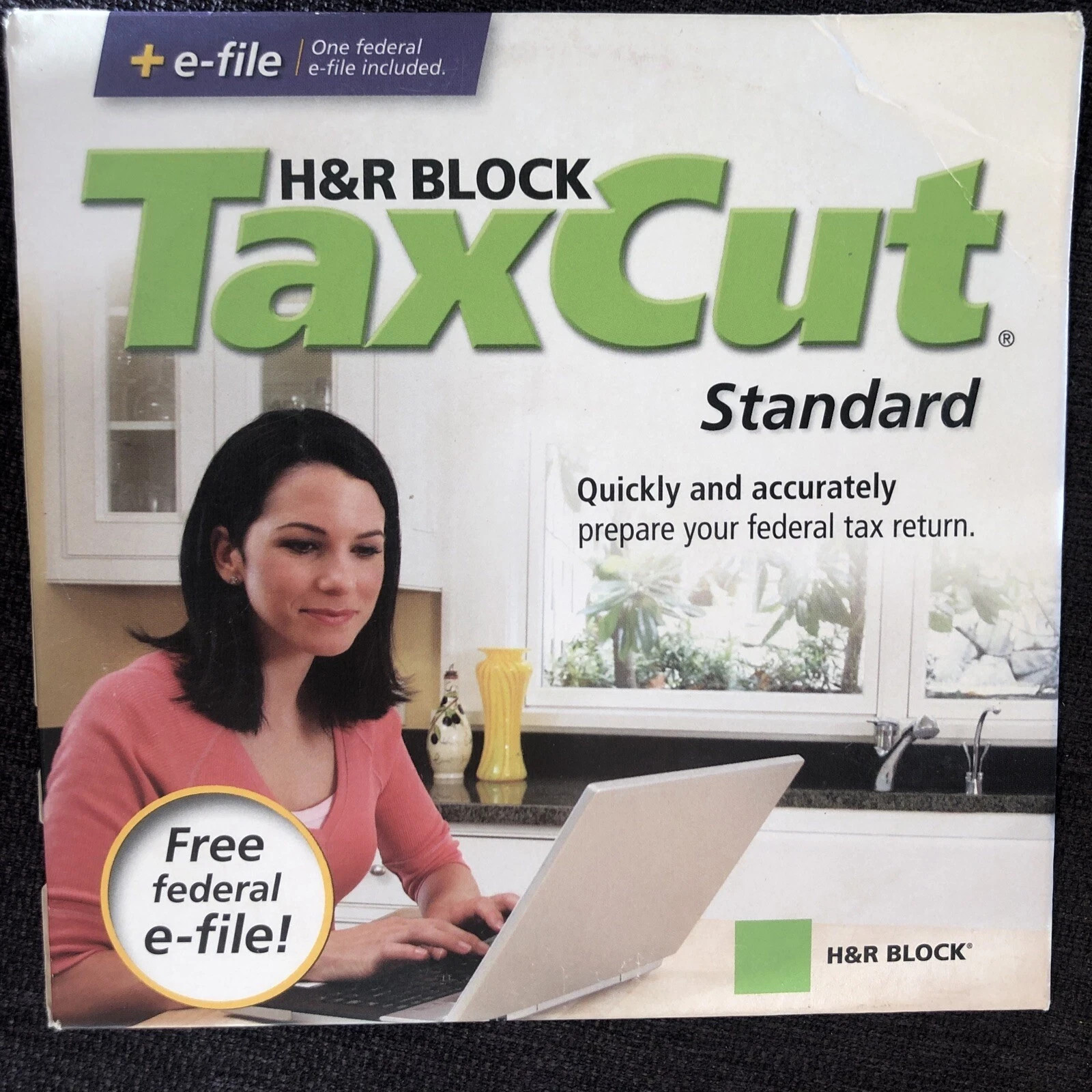 H&R BLOCK TaxCut Standard Federal + e-File Tax Software – Brand New SEALED!