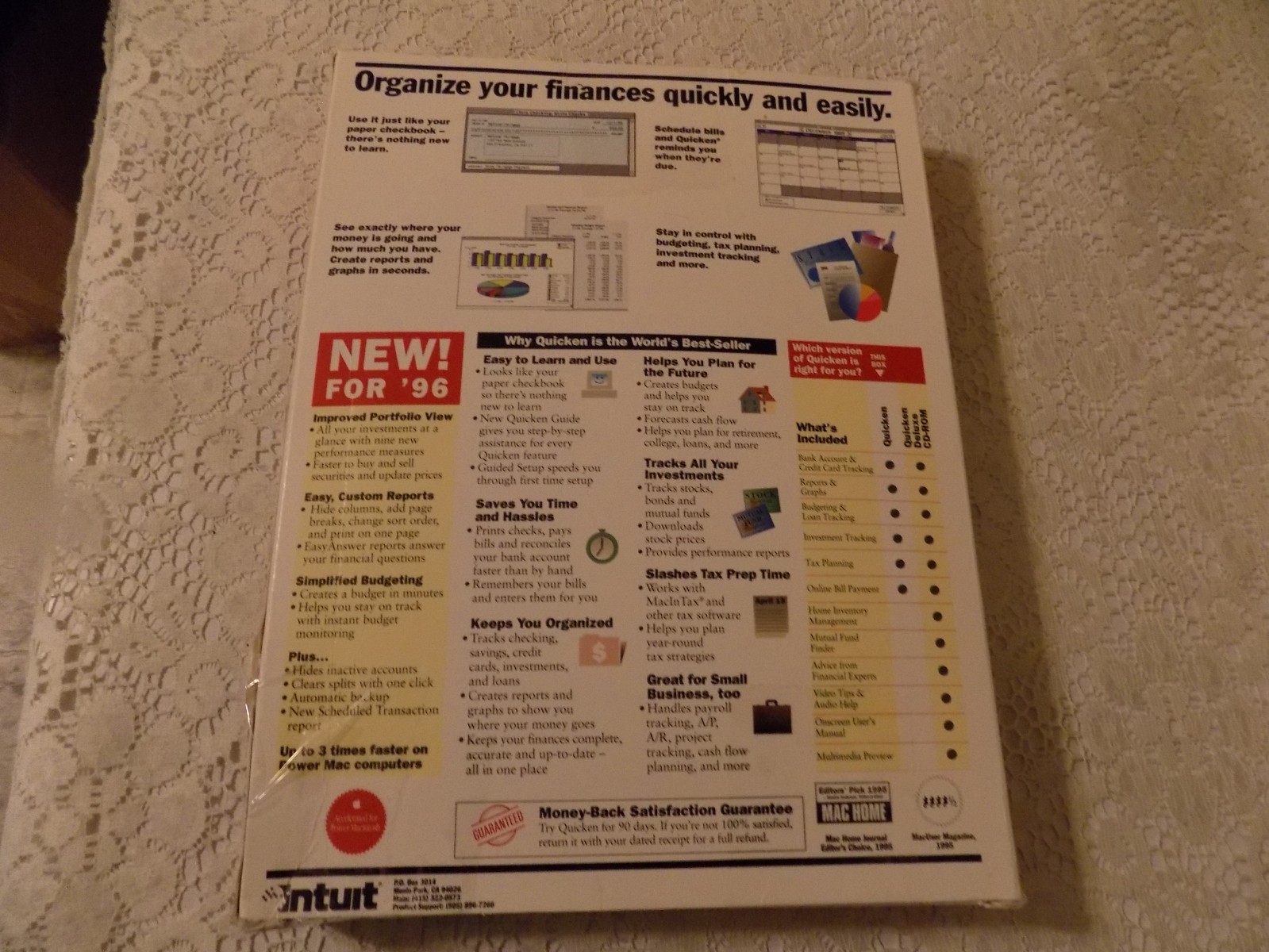 Quicken Macintosh Version 6 (3.5″) Complete, Great Condition