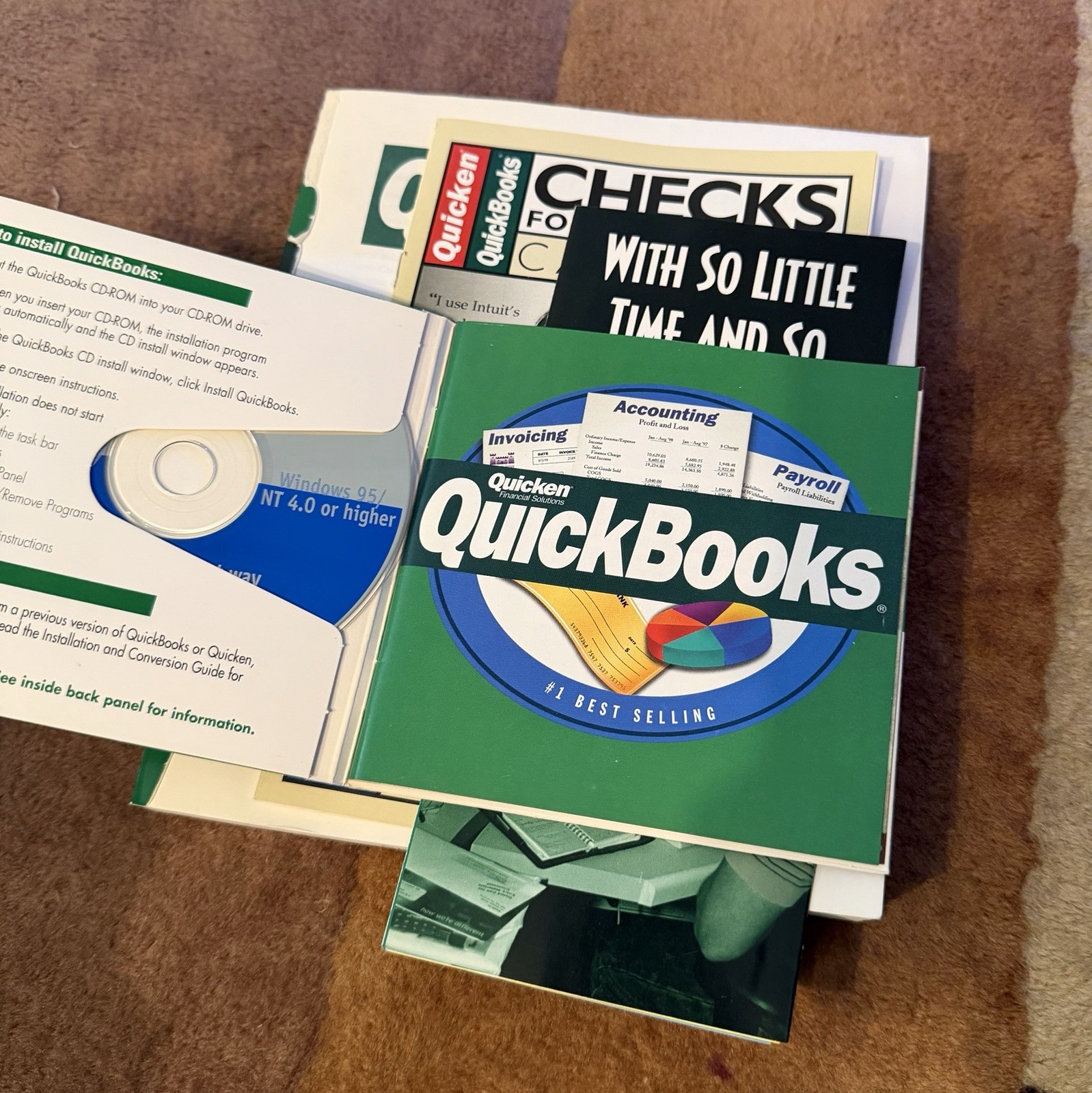 Quicken Home & Business 98 NEW Sealed Vintage Software Windows 98 Intuit