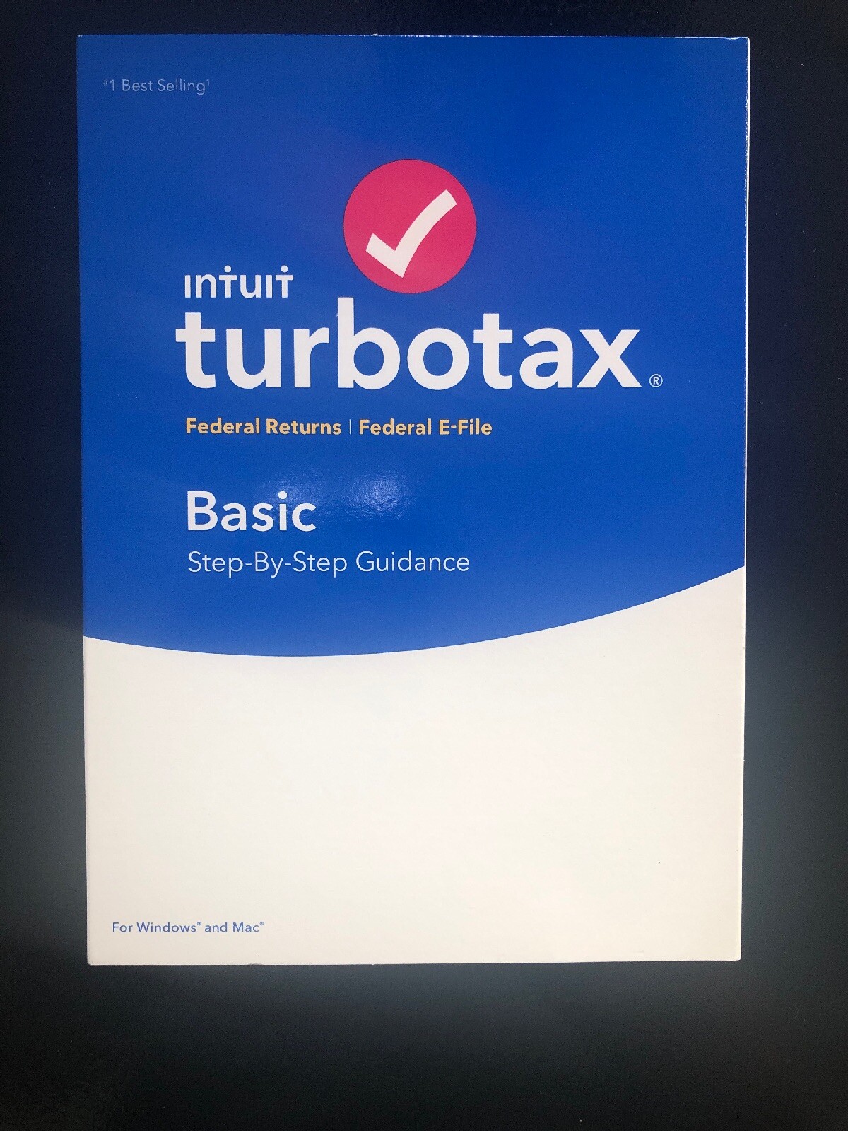 2018 Tax Year Turbo Tax Basic Federal Windows/Mac NEW Sealed