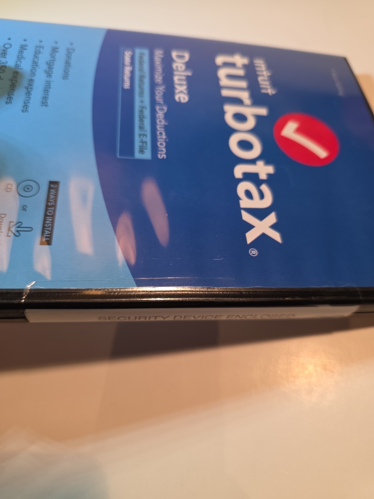TurboTax Deluxe Desktop 2020 Federal & State Tax Return Product Key Card Desktop