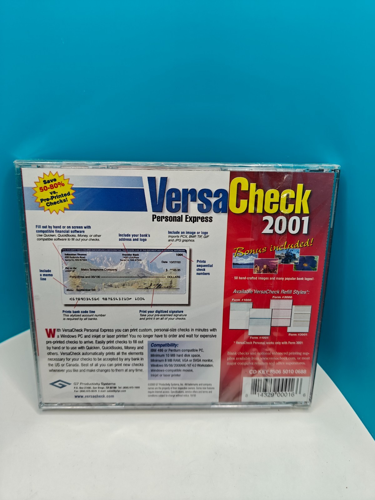 VersaCheck 2001 Personal Express Edition PC Computer Print Checks Software