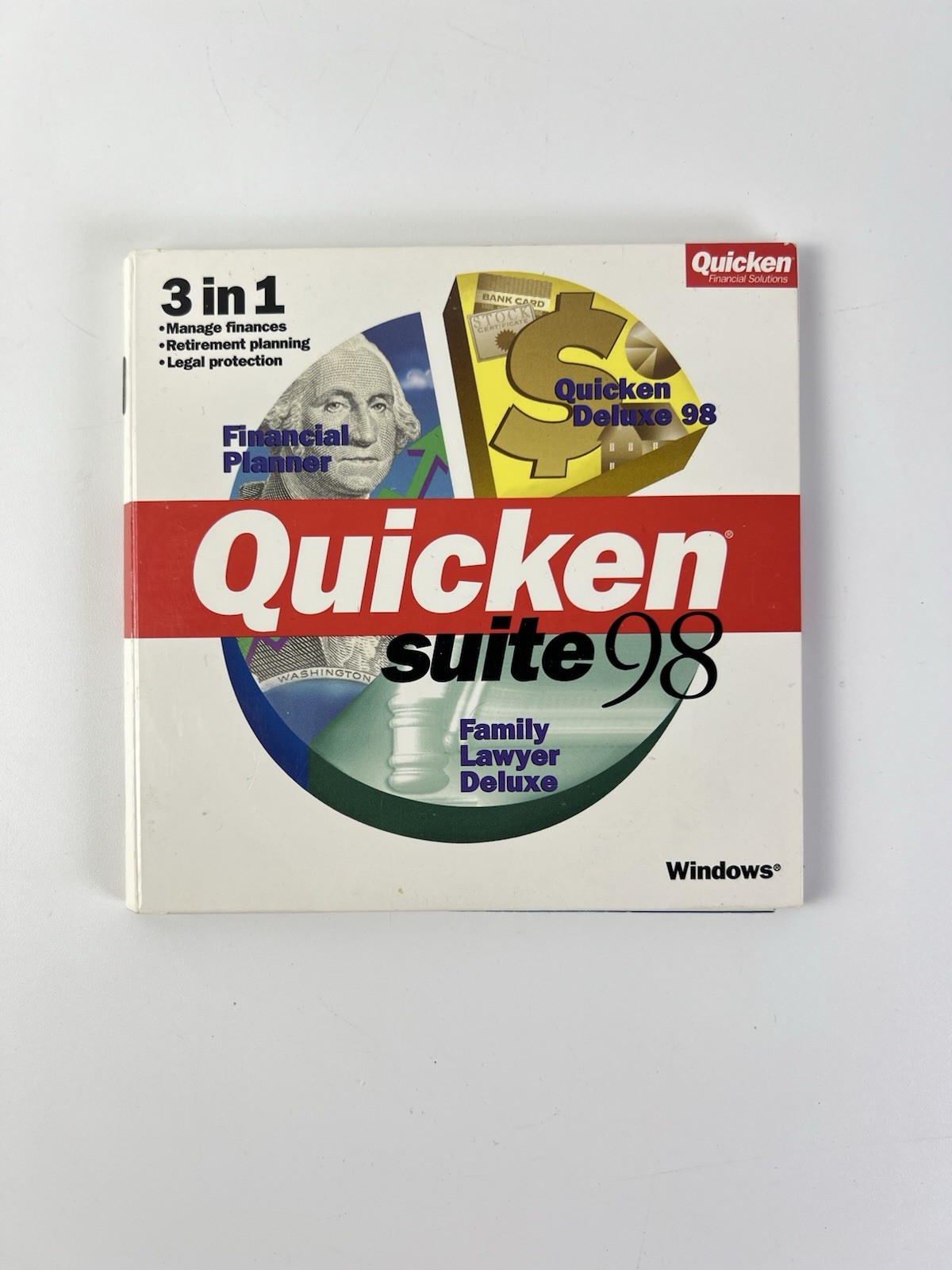 Quicken Suite 98 Family Lawyer Deluxe Financial Planner Windows 95/98 Complete