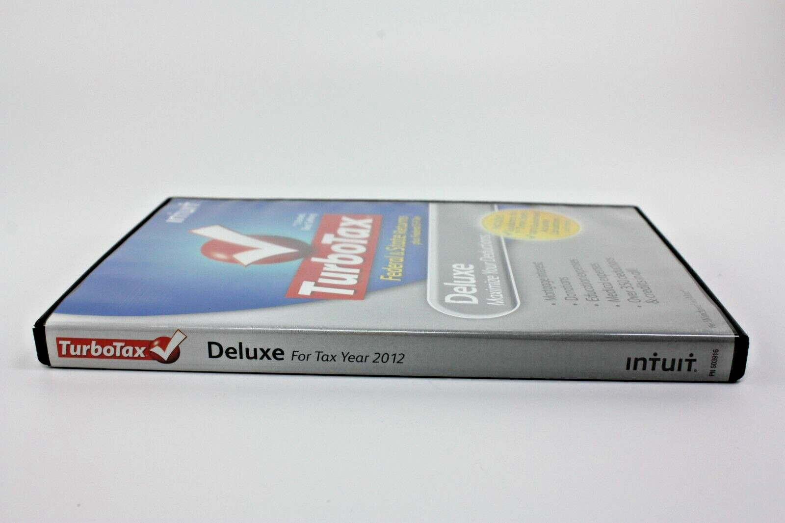 Turbotax 2012 Deluxe Federal and State + Federal E-file – Open box, preowned
