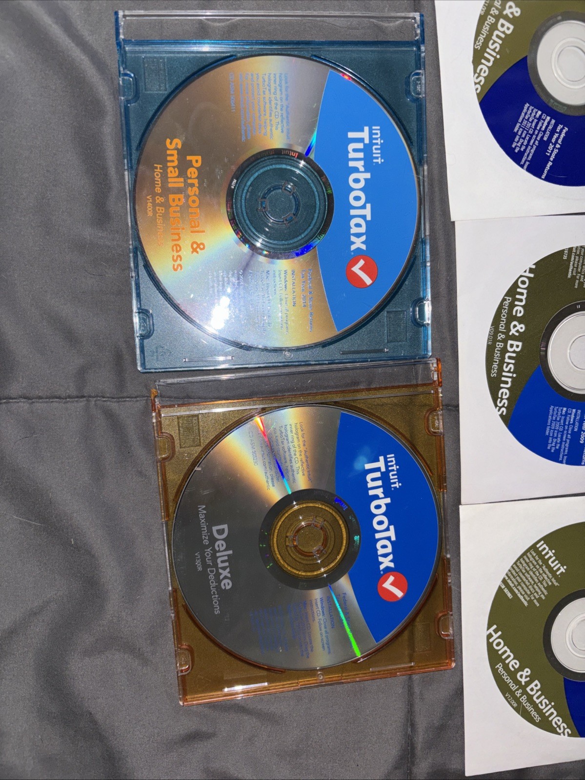 2009 2011 2012 2014 TurboTax Home & Business 2013 Deluxe CD Windows/Mac EUC