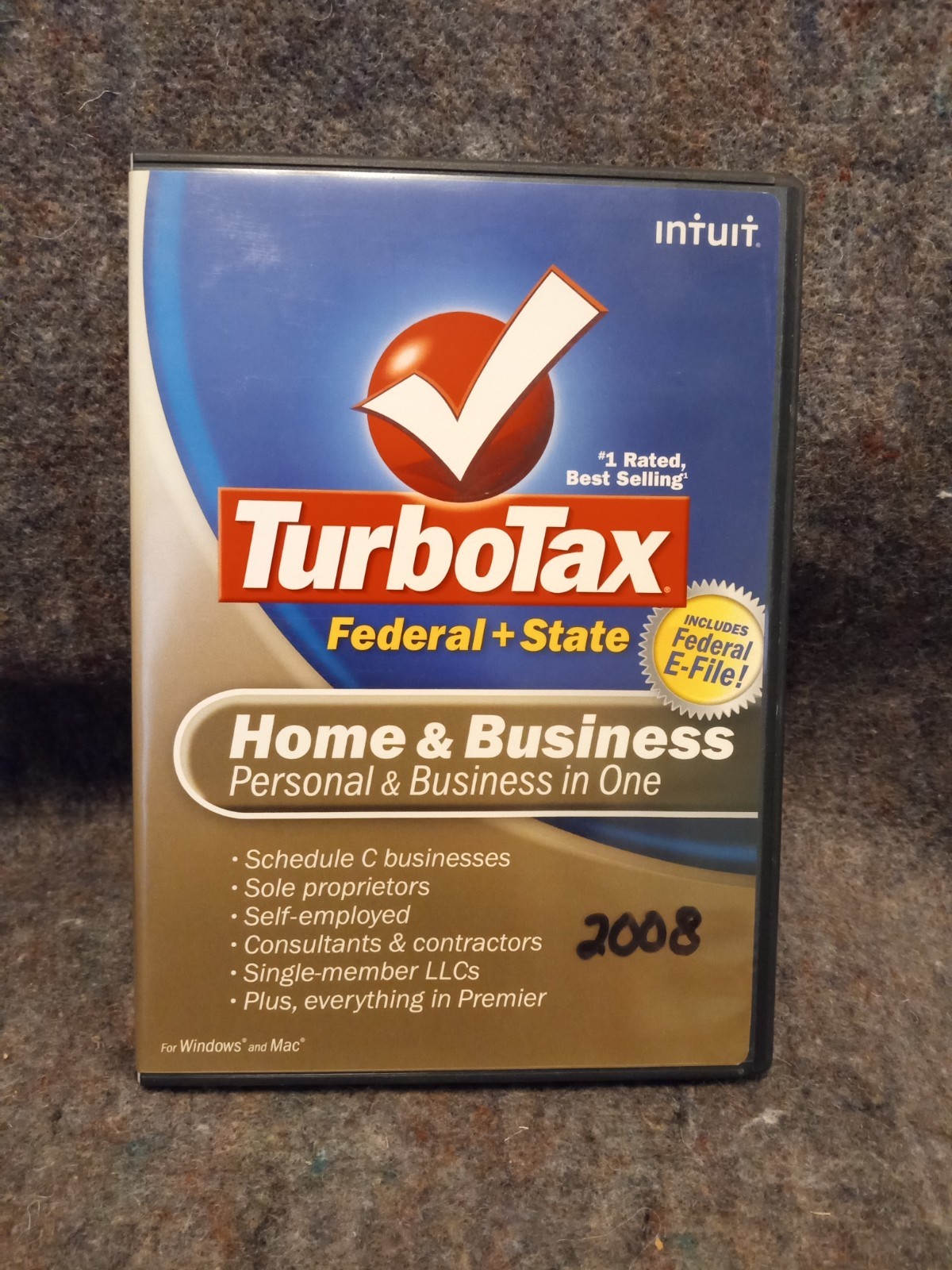 Turbotax 2008 Home & Business Federal State