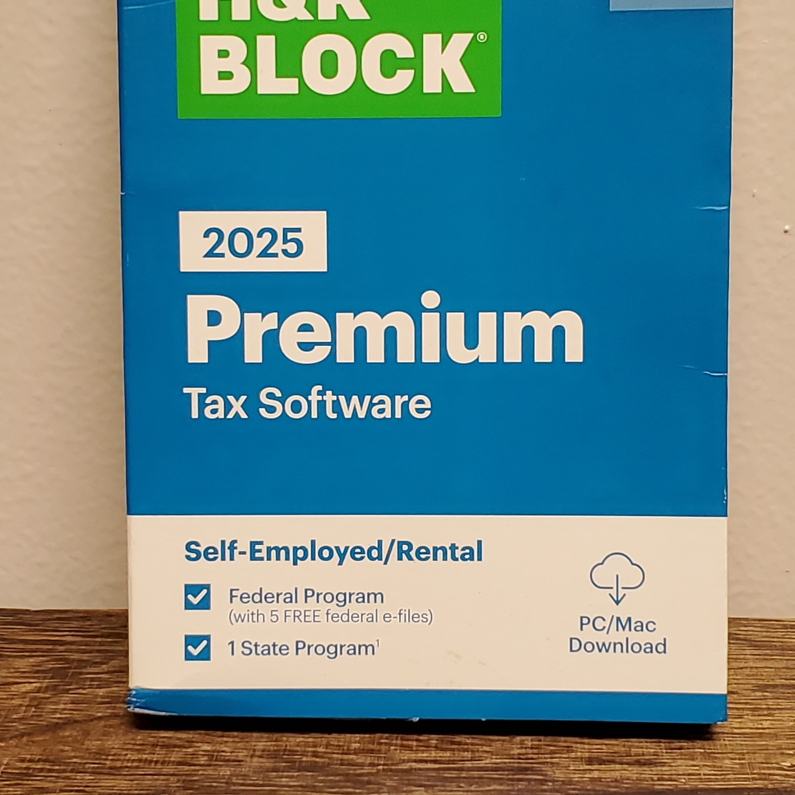 H&R Block 2025 Premium Fed & State Tax Software For PC/Mac (Key Card)