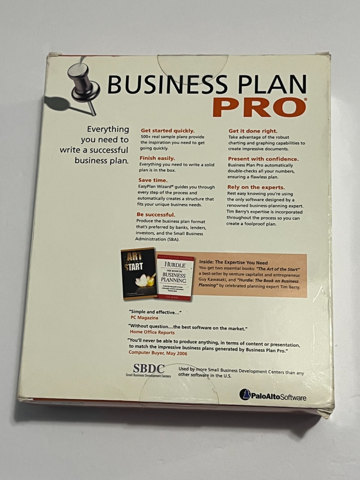 Business Plan Pro 2007 Palo Alto Software PA-279 (FACTORY SEALED)