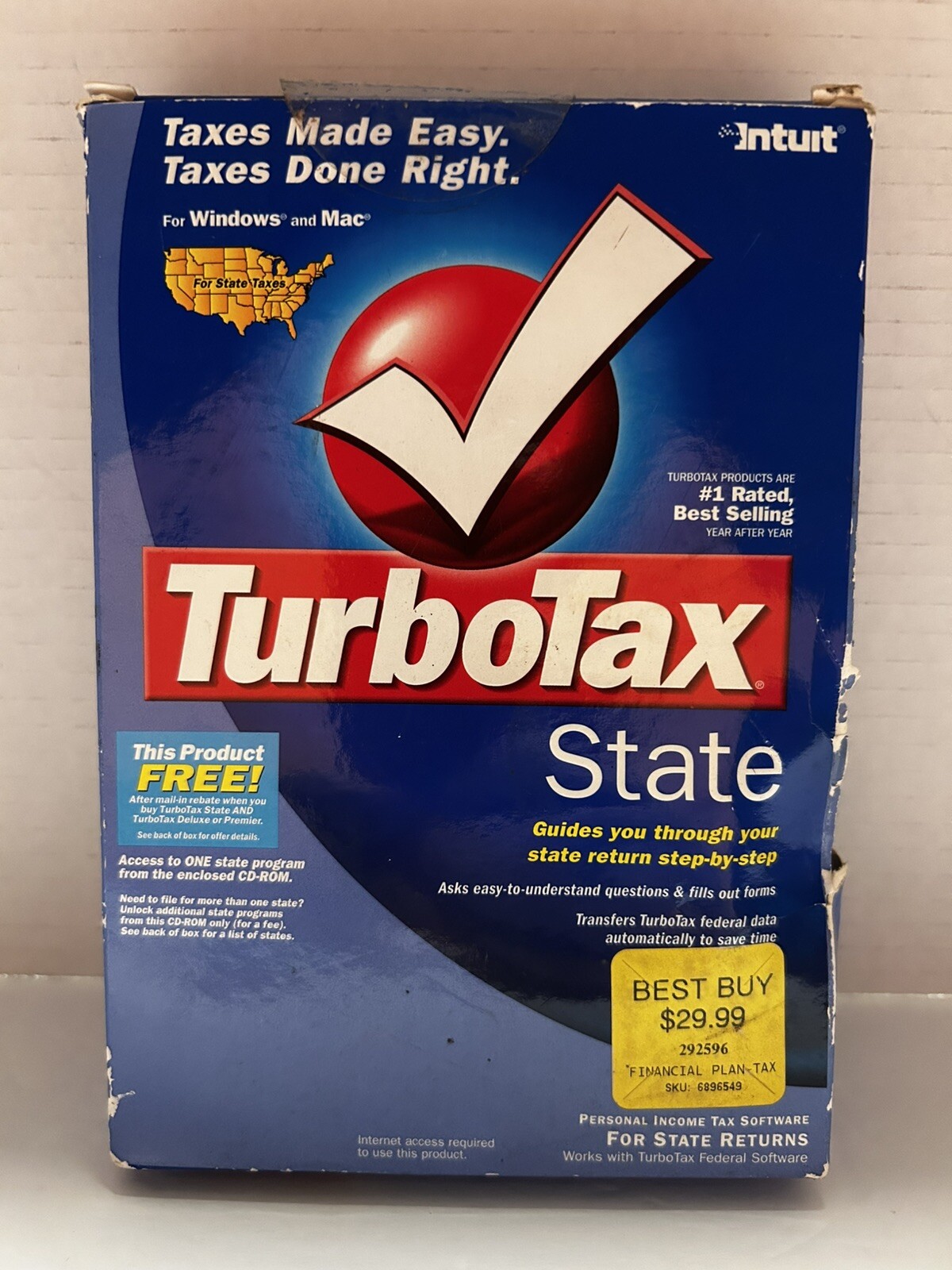 2004 Intuit TurboTax State Tax Returns For Windows And Mac PN 358586 SKU 6896549
