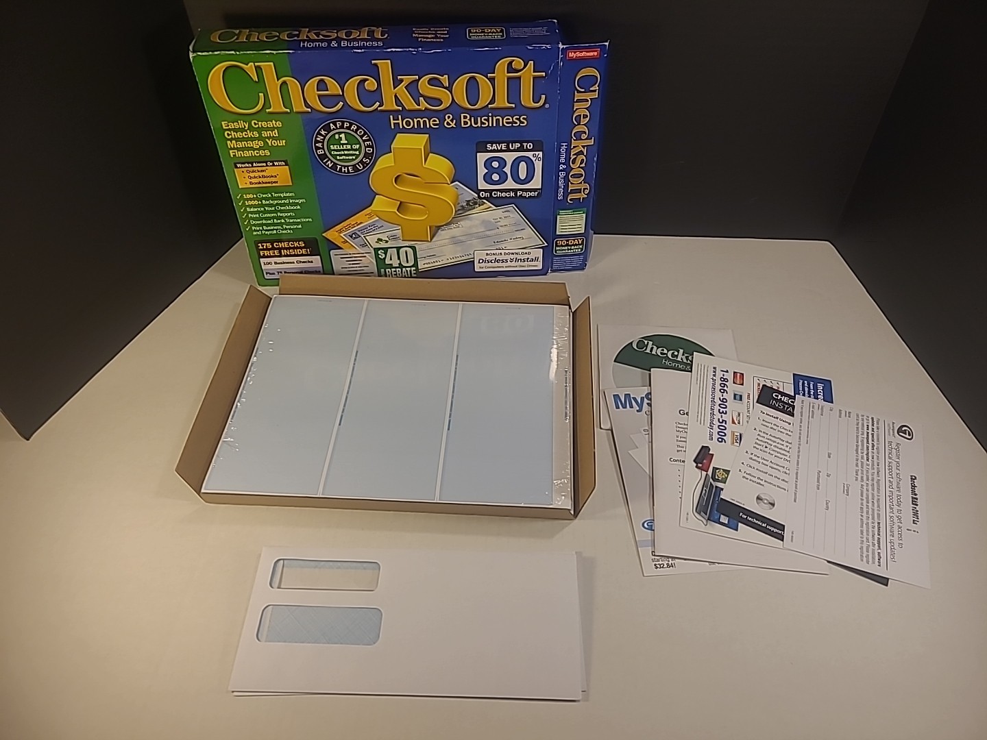Checksoft Home & Business Accounting Personal Finance Software Disc Edition