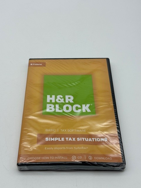 H&R BLOCK 2018 FEDERAL BASIC SIMPLE TAX SITUATIONS SOFTWARE FACTORY SEALED