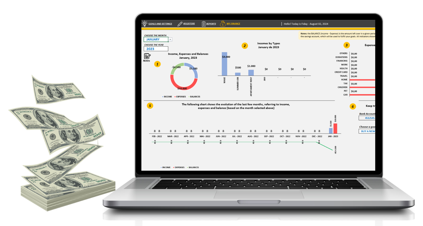 spreadsheet finance template