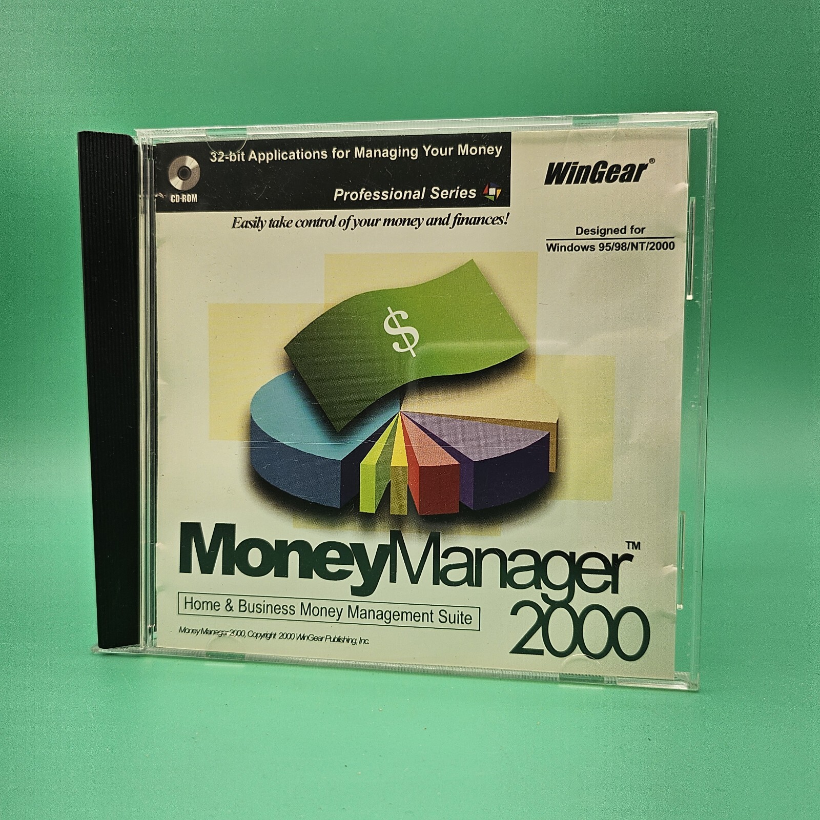 Money Manager 2000 Personal Financial Management CD-ROM Win 95 98 NT Vintage CIB