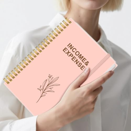 Income & Expense Log Book – A5 Income and Expense Ledger Book for Small Rose