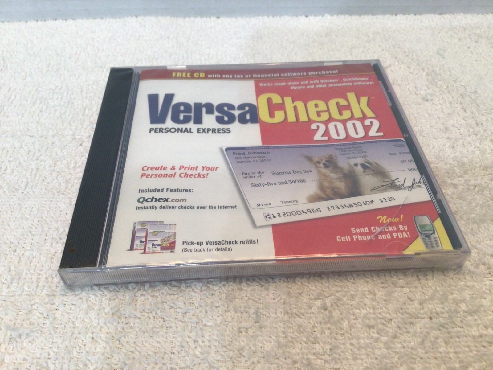VersaCheck Personal Express 2002 PC CD ROM NOS SEALED READ