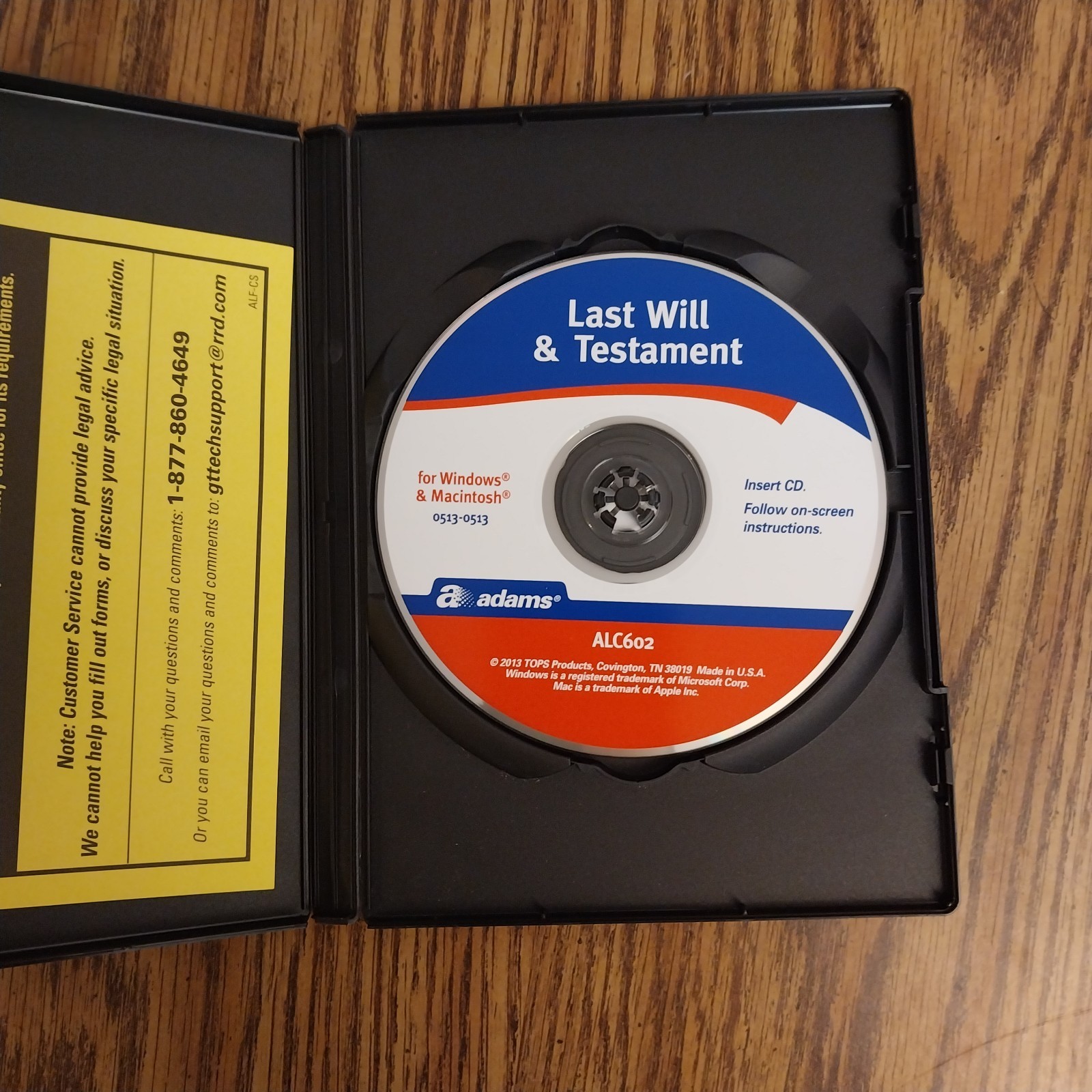 Adams Last Will & Testament Manual & Forms on CD Personal Law