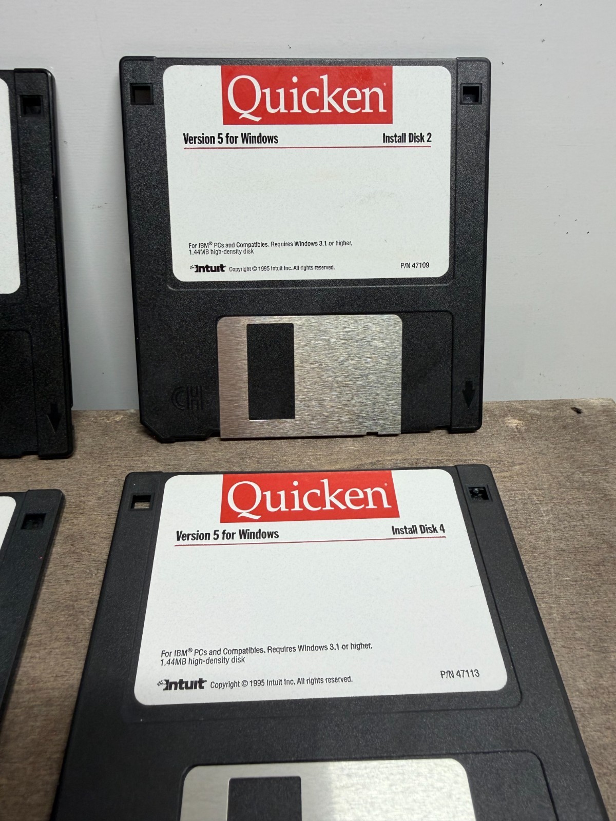 Quicken Version 5 For Windows 95 (Intuit, 1996) 3.5″ Floppy – Fast Ship