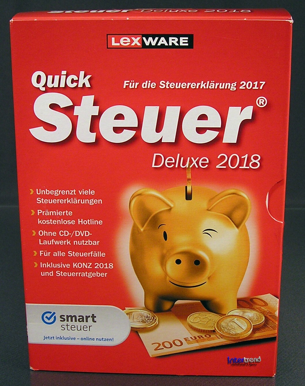 Lexware QuickSteuer Deluxe 2018 Full Version Box CD Manual + Konz Tax Year 2017