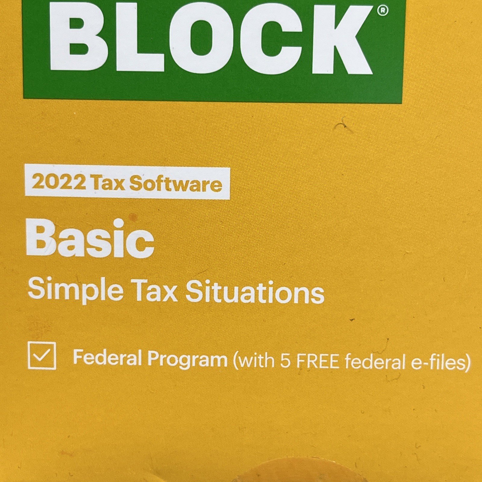 H & R Block Tax Software Basic Simple 2022 PC/MAC Download (SAME DAY CODE) READ