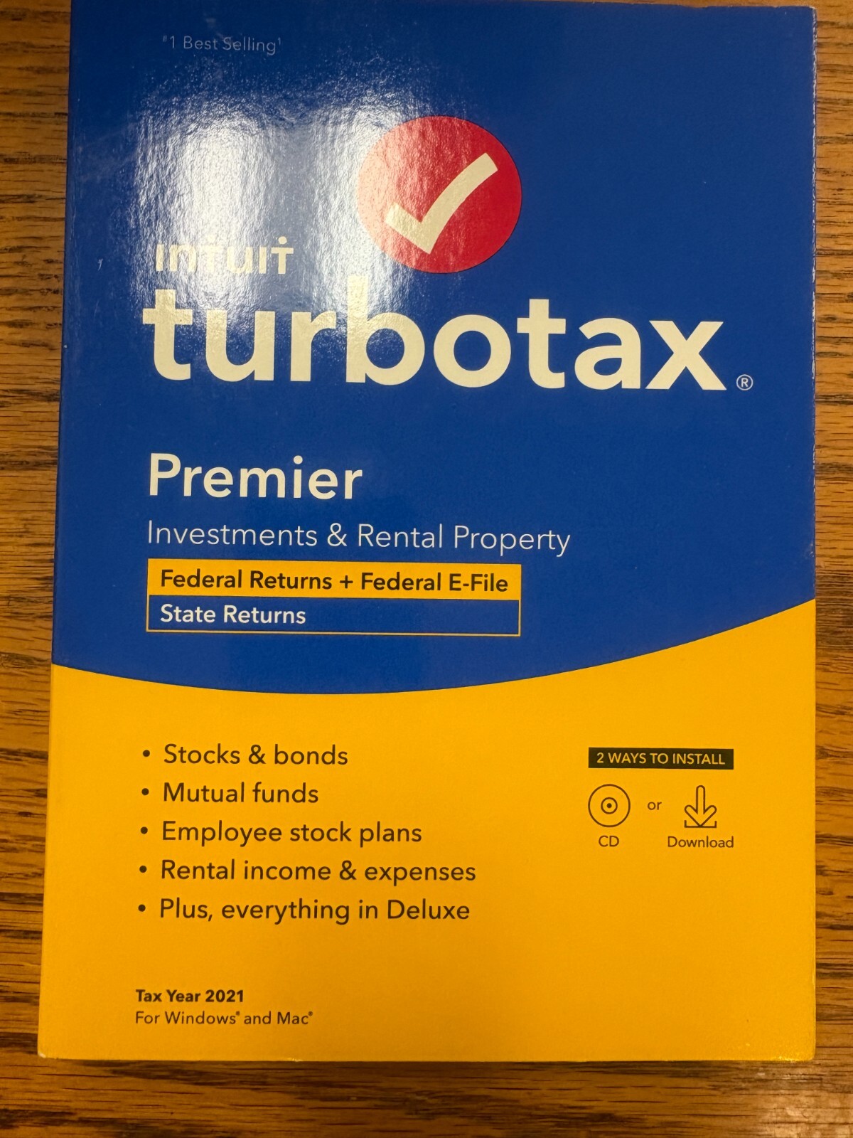 TurboTax Premier 2020 Tax Software