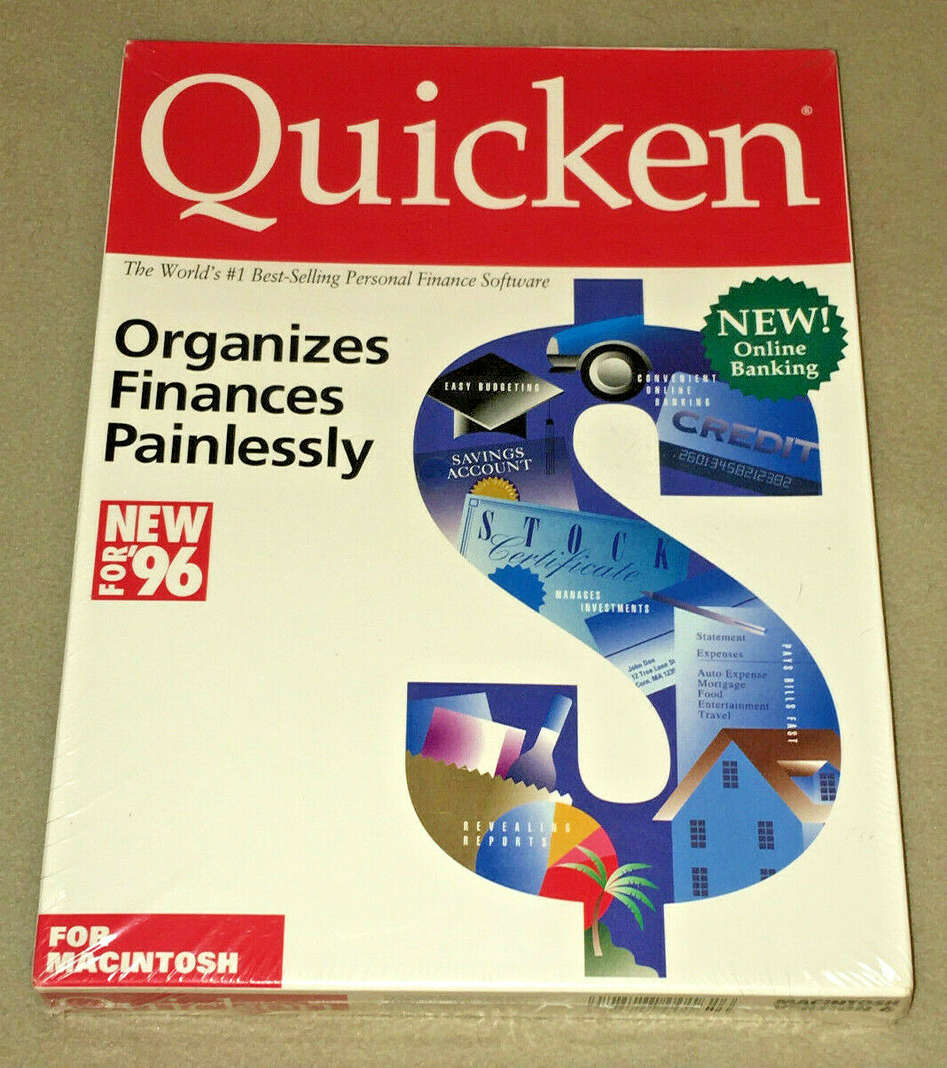 Quicken Macintosh Version 6 (3.5″) {NEW-SEALED-SHRINK-NEAR MINT}