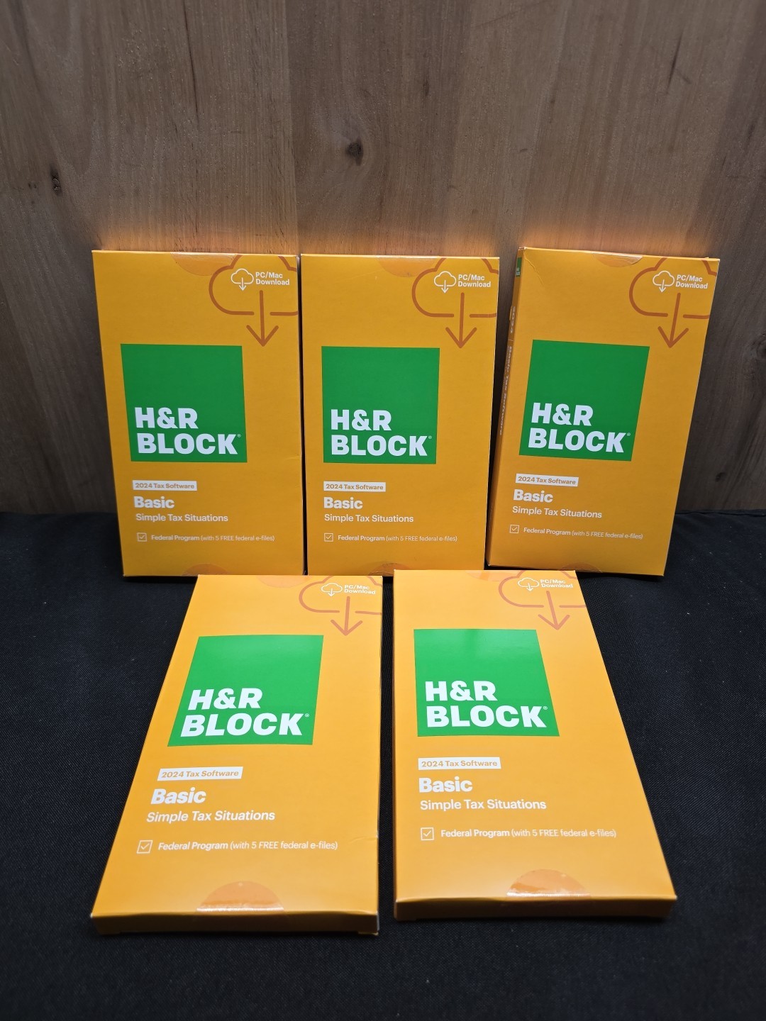 H&R Block Tax Software Basic 2024 PC/Mac [Key Card] 9 Copies