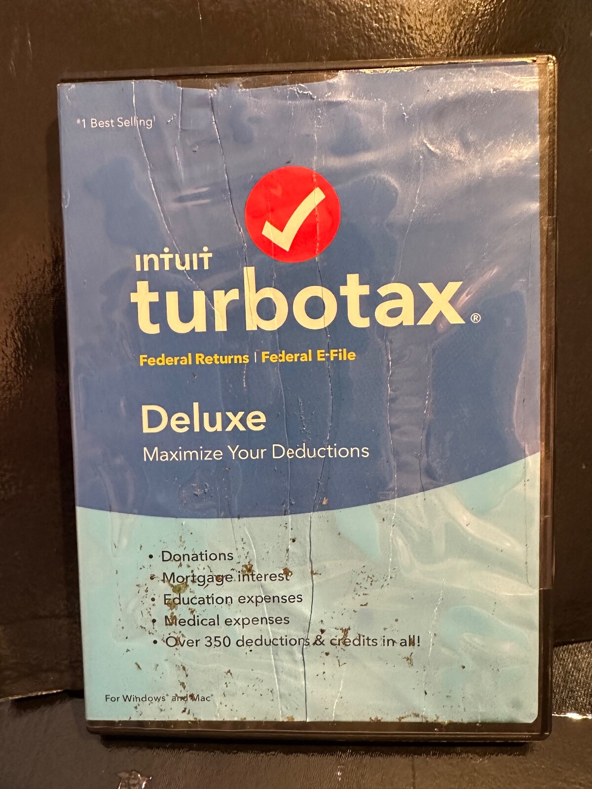 2017 TURBOTAX DELUXE No STATE CD New Sealed 5 Federal Downloads CD USA 2017